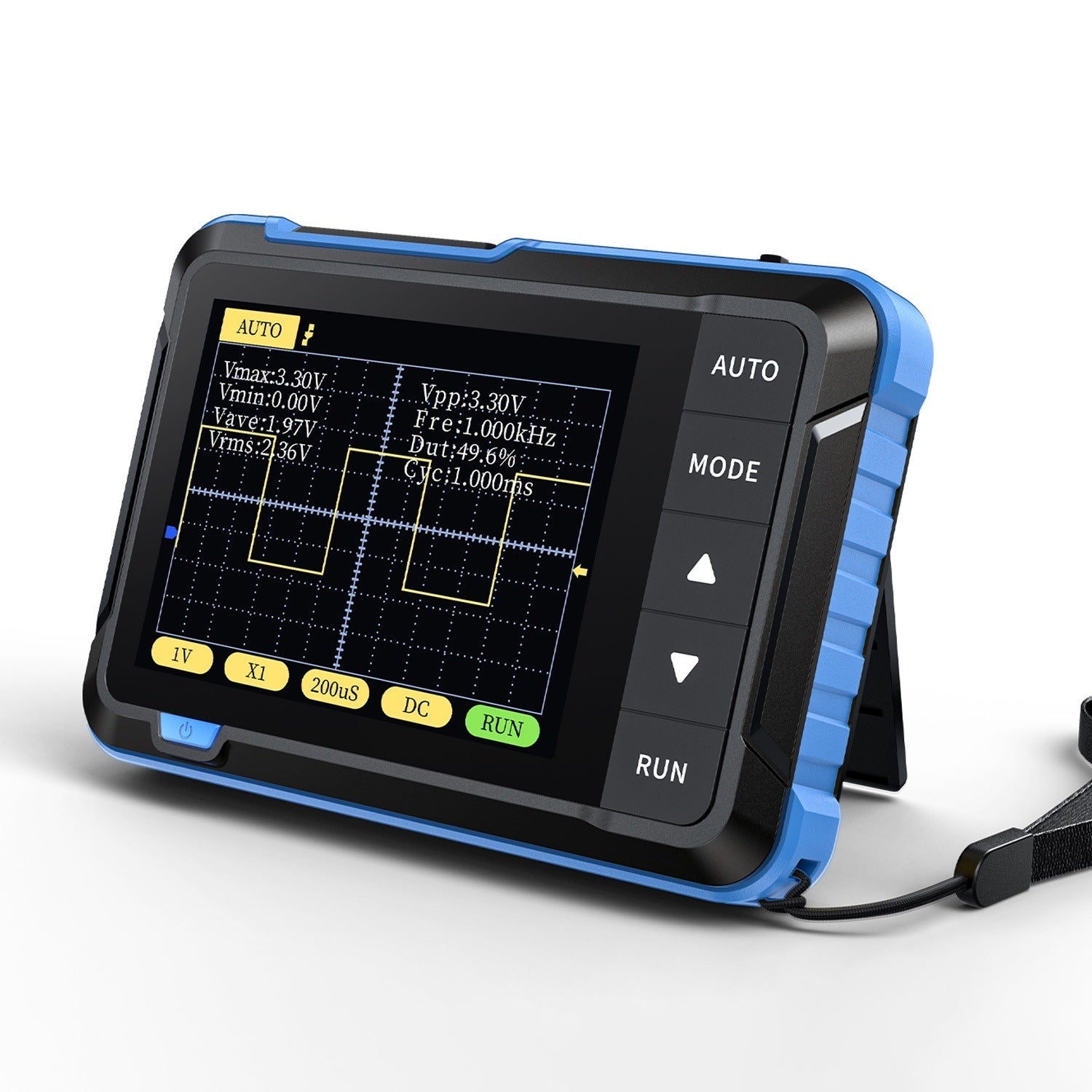FNIRSI DSO-152 Mini-oscilloscope – bande passante 200 kHz, 2,5 MS/s, appareil de mesure portable avec écran LCD