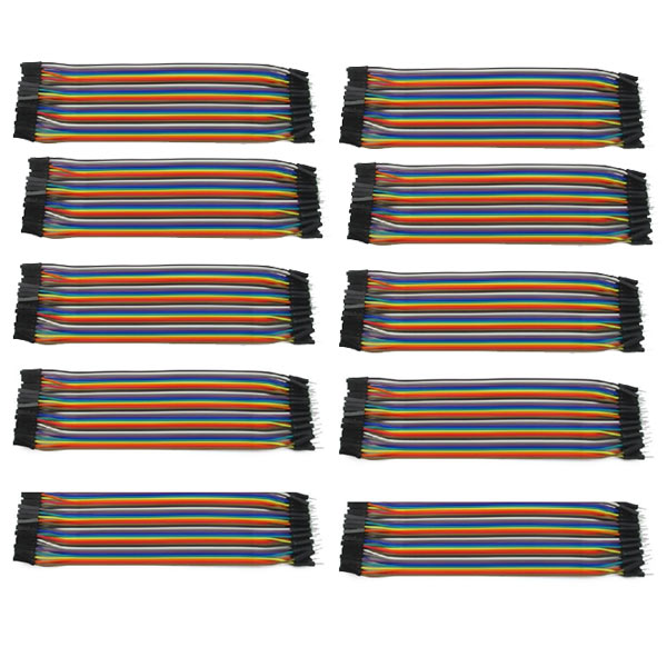 10x câbles jumper 40 broches femelle-mâle 20 cm
