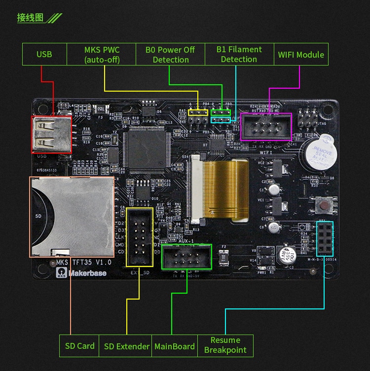 MKS TFT35 écran tactile pour Impression 3D 3,5" – Image 4