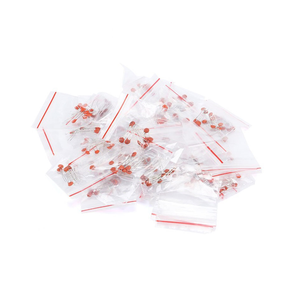 Kit de 300 condensateurs céramiques avec 30 valeurs, 10 pièces chacune