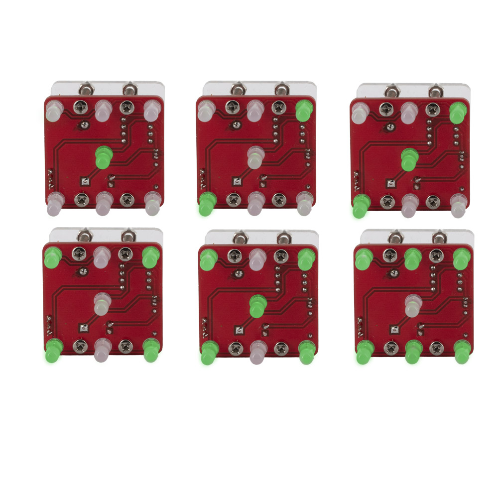 Bausatz: Digitaler LED Würfel (Grün)