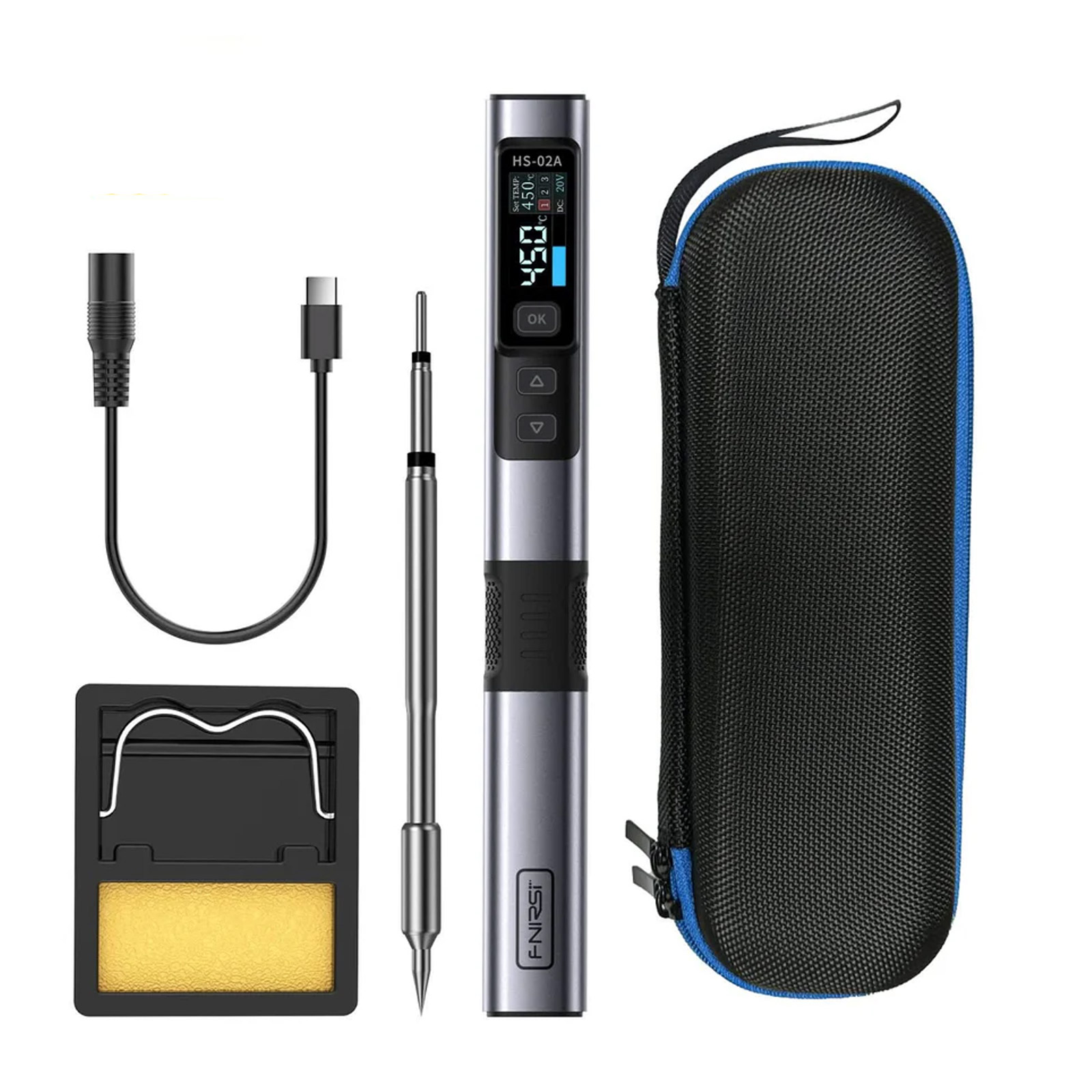 FNIRSI HS-02 Station de soudage intelligente avec écran OLED (HS-02A)