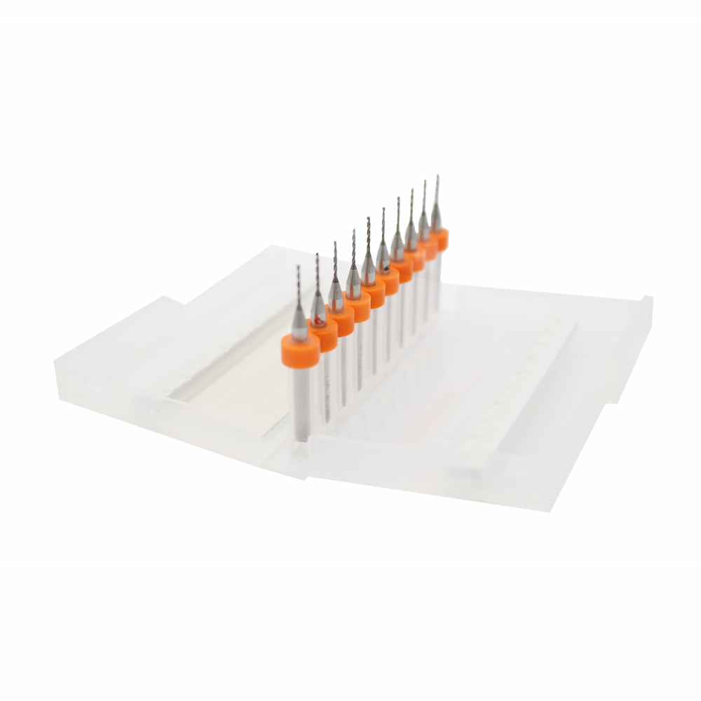 10x Mini foret 0,8 mm pour PCB SMT CNC Dremel Proxxon gravure fraise Impression 3D – Image 2