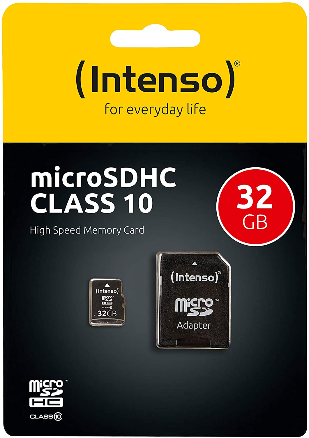 Carte Micro SD Intenso 32 Go Class 10 avec adaptateur SD – Image 2