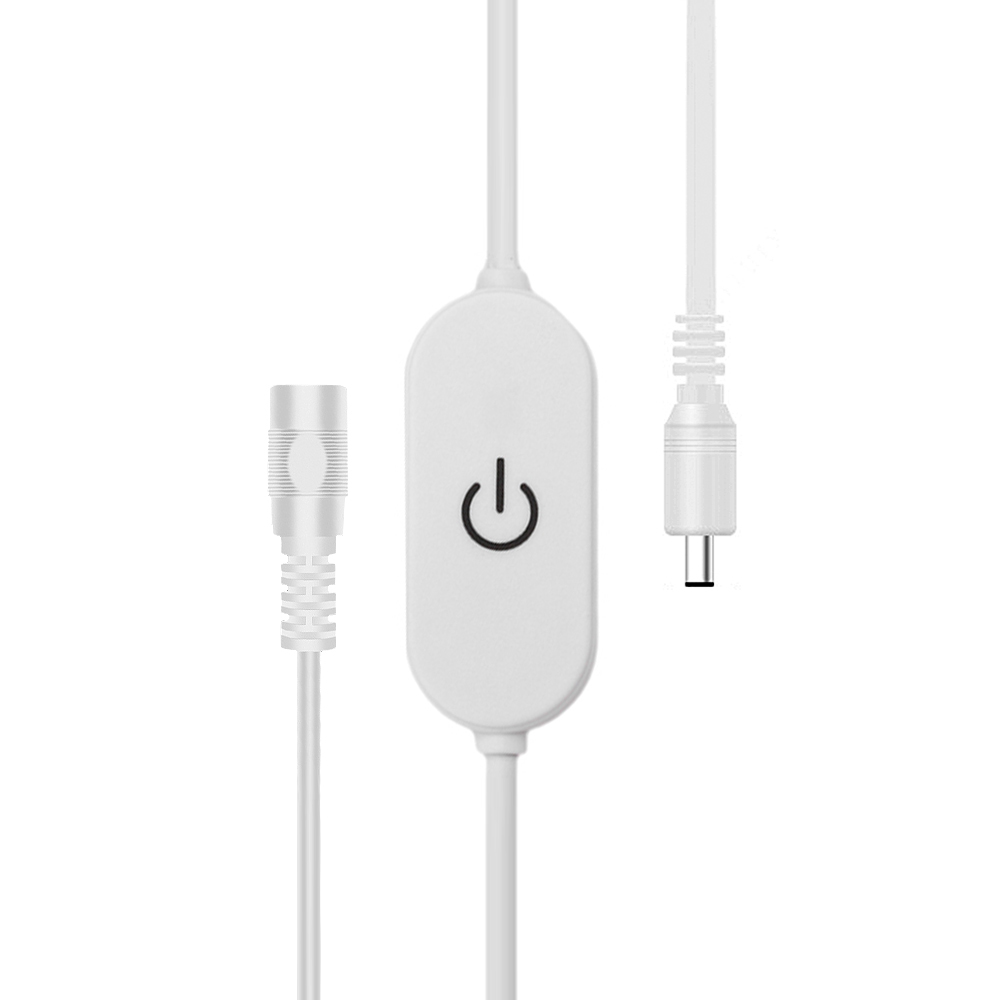 Interrupteur variateur tactile DC 12–24V 2A contrôleur de bande LED (Blanc)