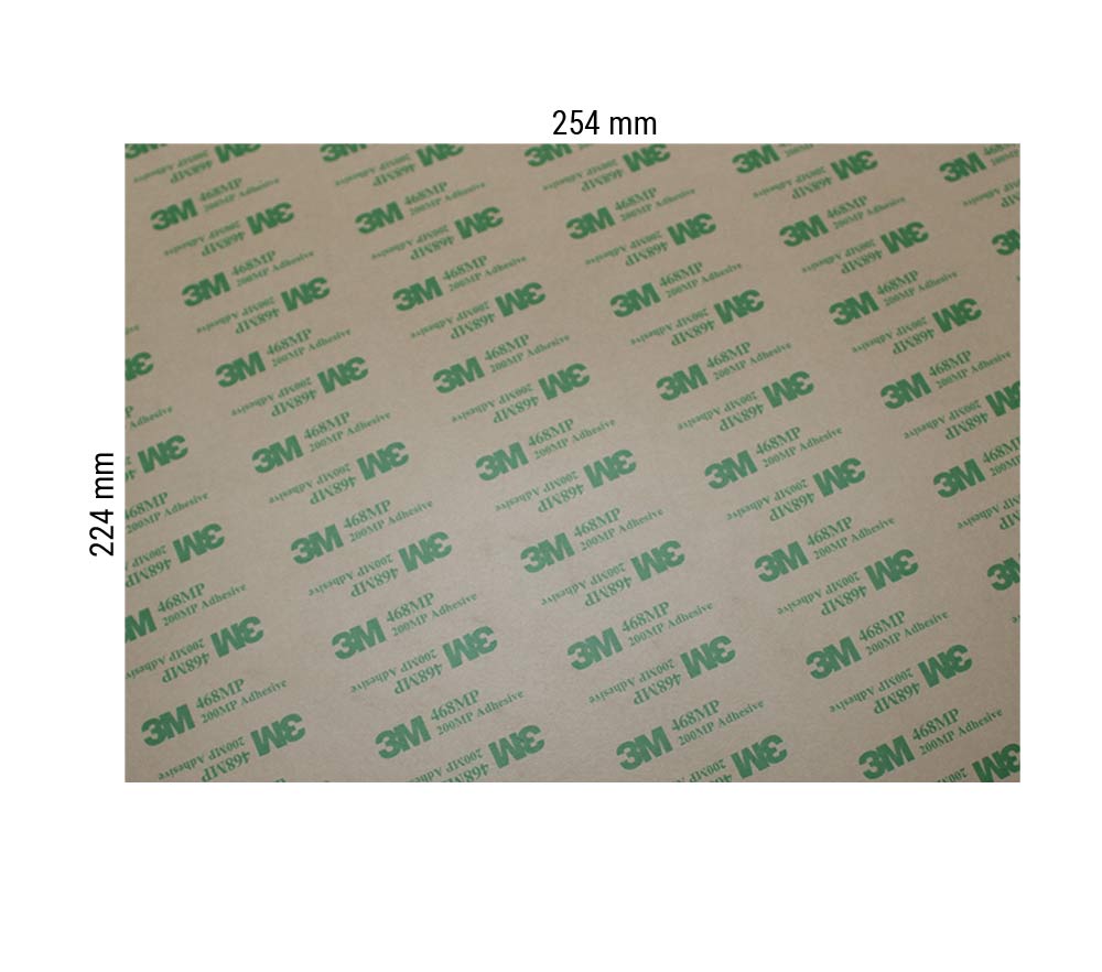 Feuille d'impression permanente 224x254mm 0,2mm transparente