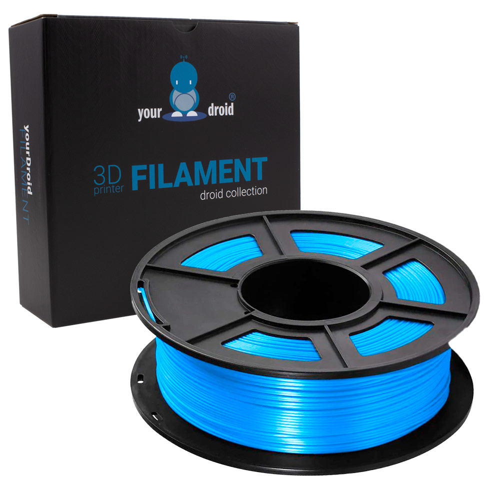 yourDroid BioSilk Filament PLA PLUS Bleu 1.75mm 1kg – Image 2