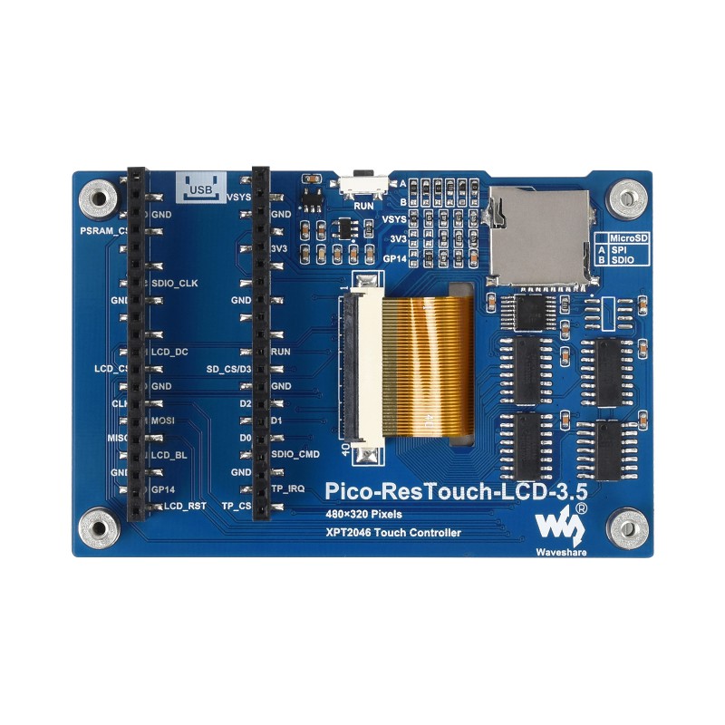 Module d'affichage tactile Waveshare 3.5" pour Raspberry Pi Pico – Image 3