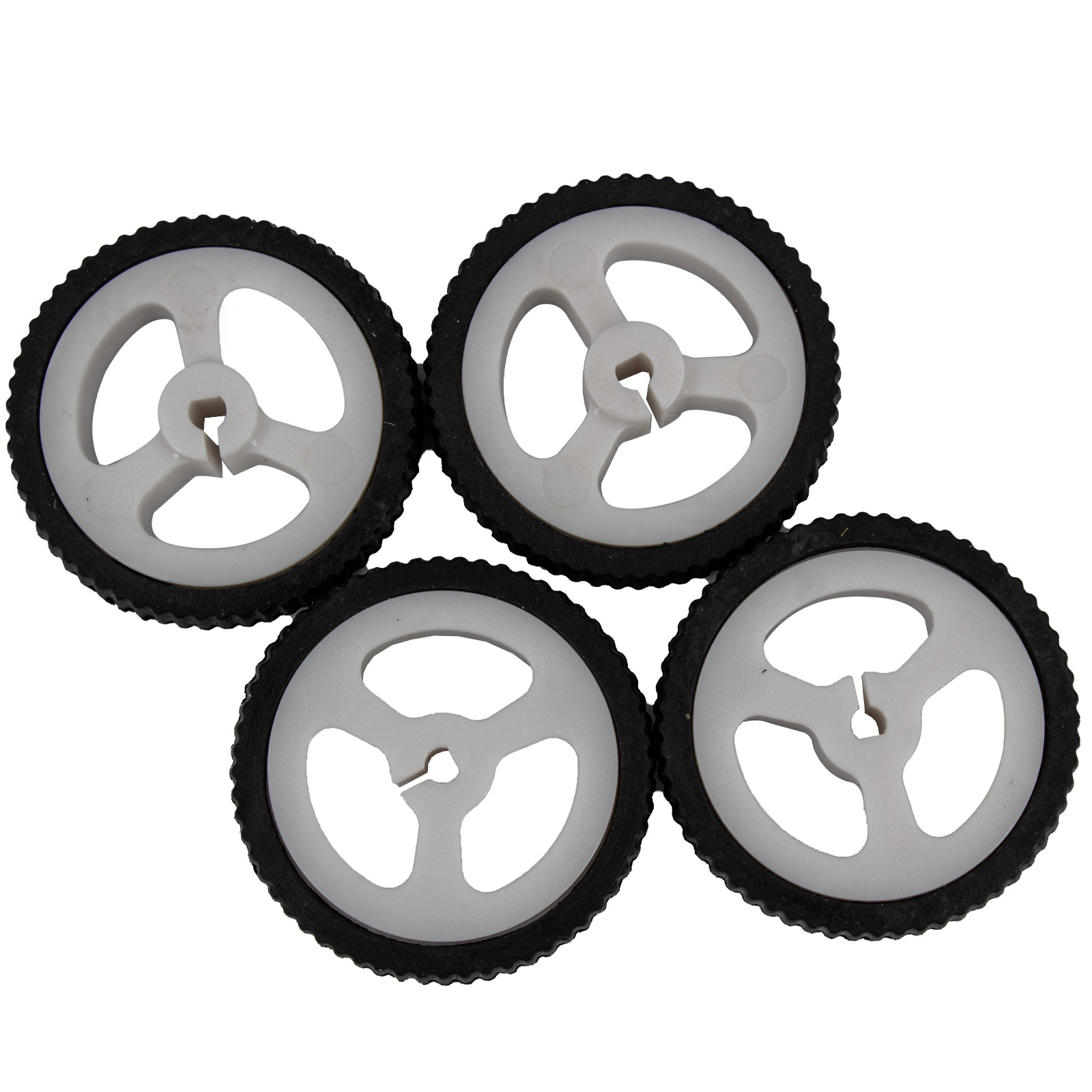 4x roue avec pneu en caoutchouc pour moteur N20 arbre D