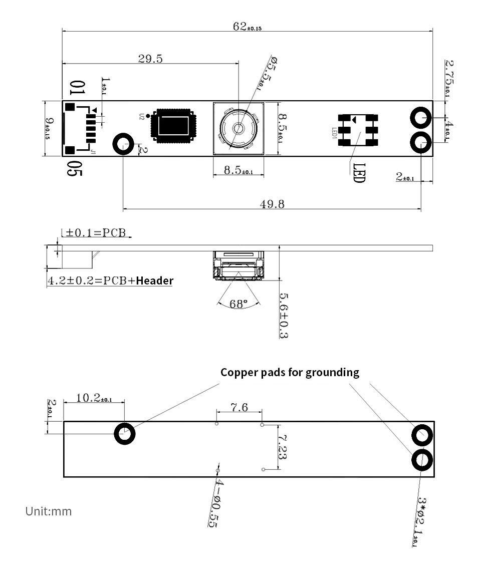 OV5640 Caméra USB 5MP, Enregistrement vidéo 1080P avec autofocus – Image 5