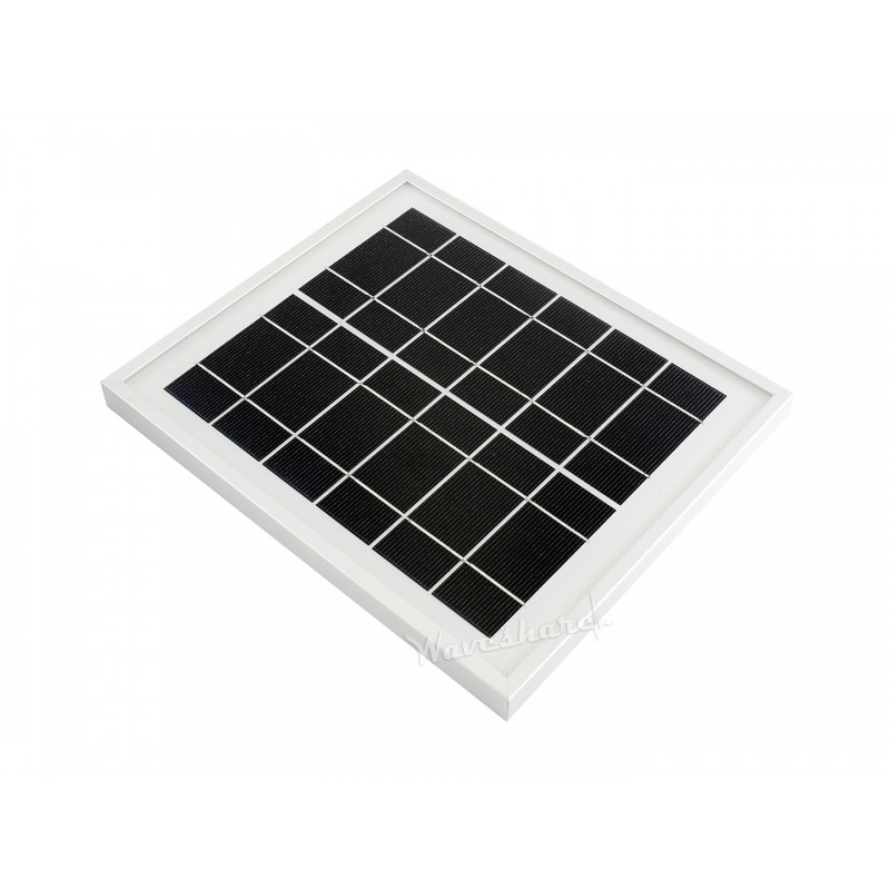 Panneau solaire Waveshare 6V / 5W avec connecteur creux 3,5x1,35mm