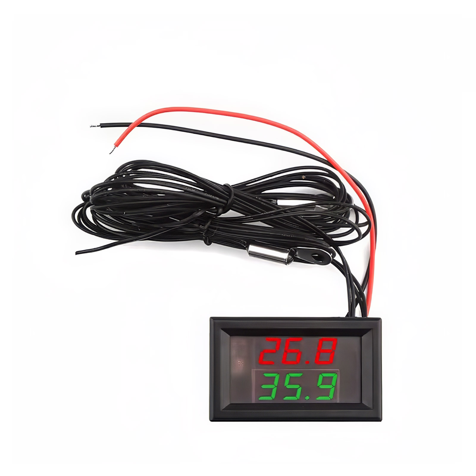 Affichage LED double avec capteur de température étanche DC 4-28V (Rouge & Vert)