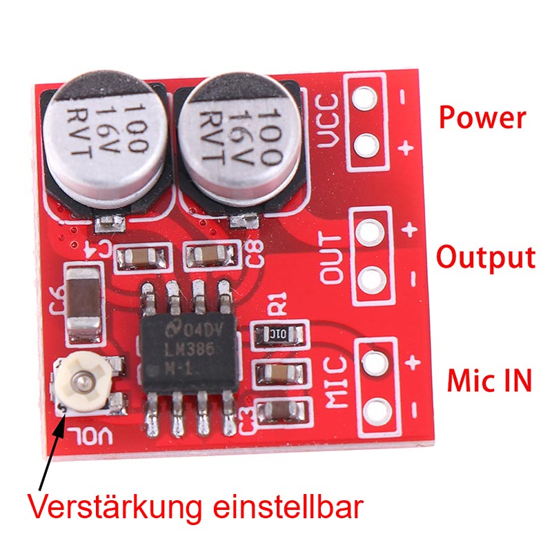 Module amplificateur microphone LM386 DC 4-12V – Image 7