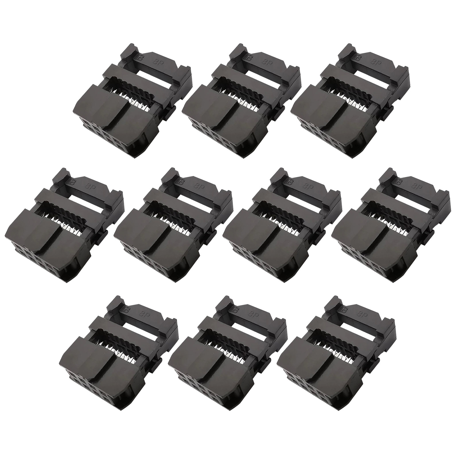 10 pièces connecteur IDC femelle 8 broches 2x4P 2,54 mm