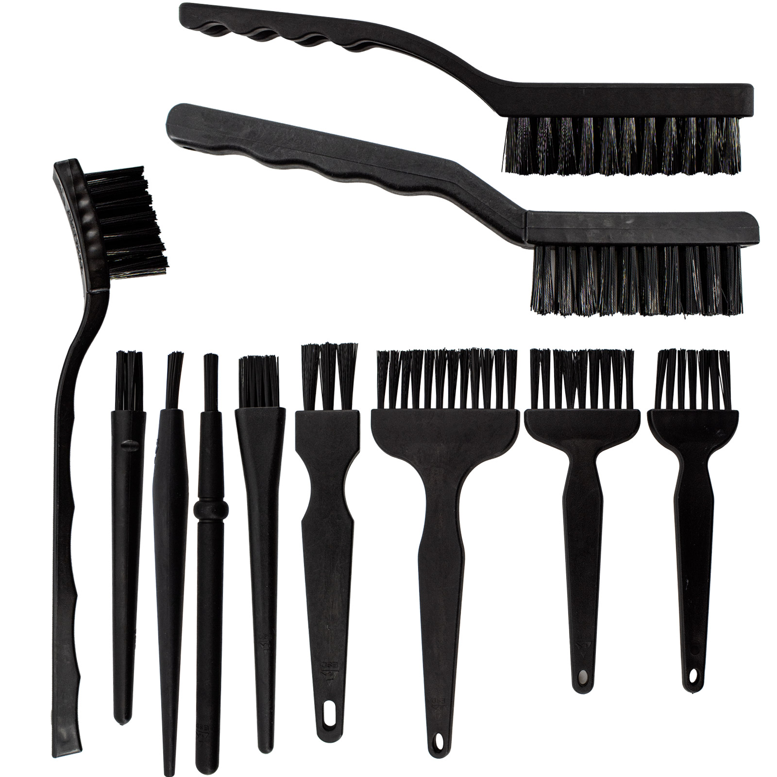 Kit de brosses de nettoyage ESD 11-en-1 pour ordinateurs et électronique