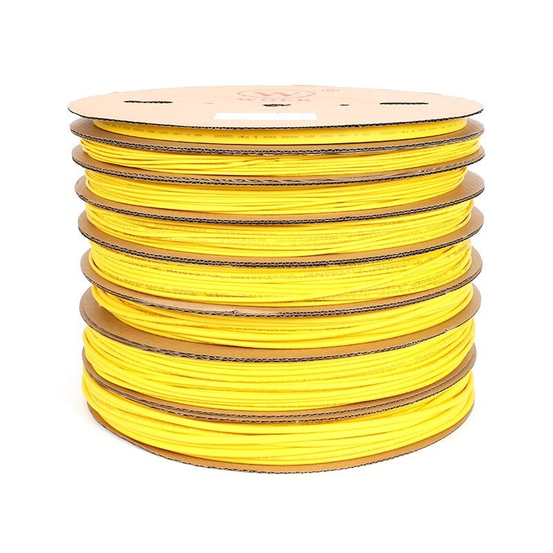 1m gainage thermorétractable jaune Φ2mm 2:1 au mètre – Image 2