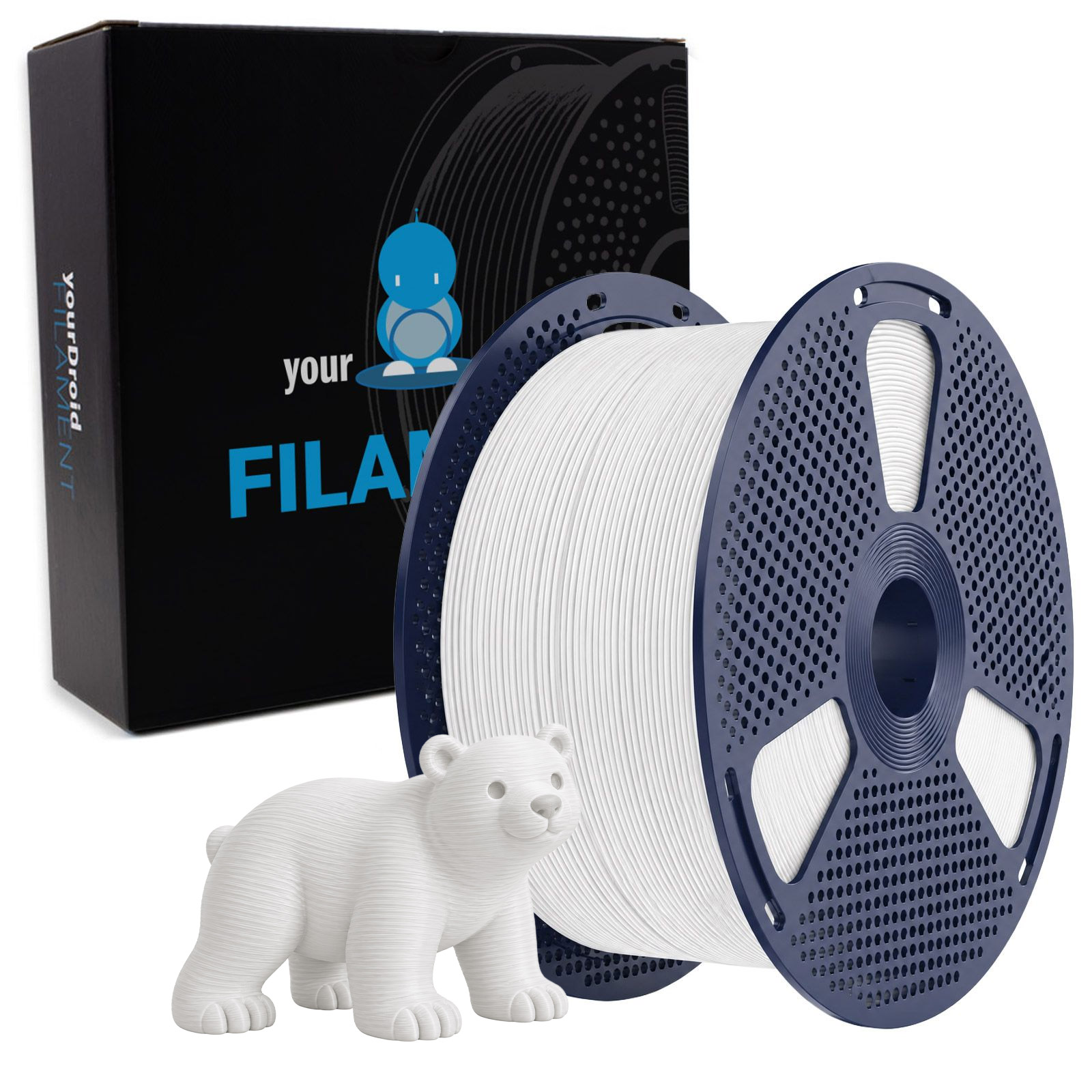Filament PLA yourDroid Blanc 1,75 mm 5 kg