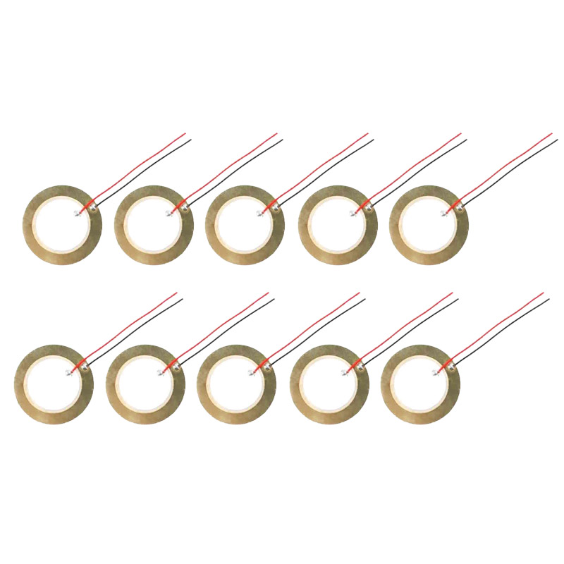 10 pièces élément piézo buzzer haut-parleur Ø35mm