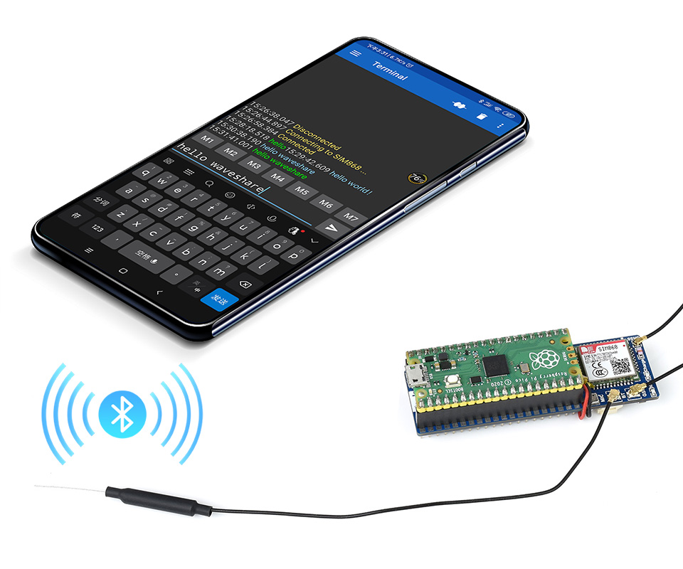 Module Waveshare SIM868 GSM/GPRS/GNSS pour Raspberry Pi Pico – Image 7