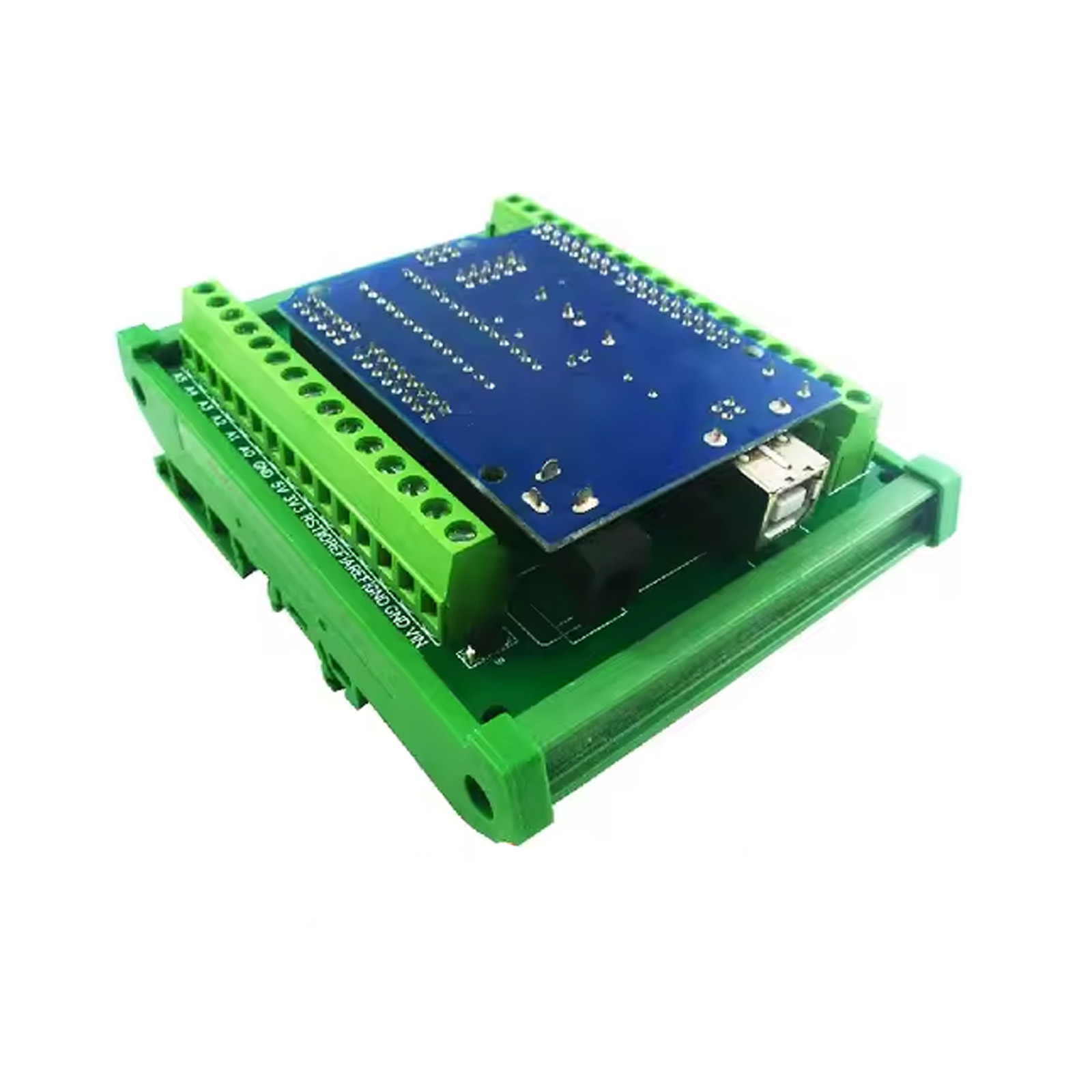 Shield de montage sur rail DIN compatible avec Arduino UNO R3