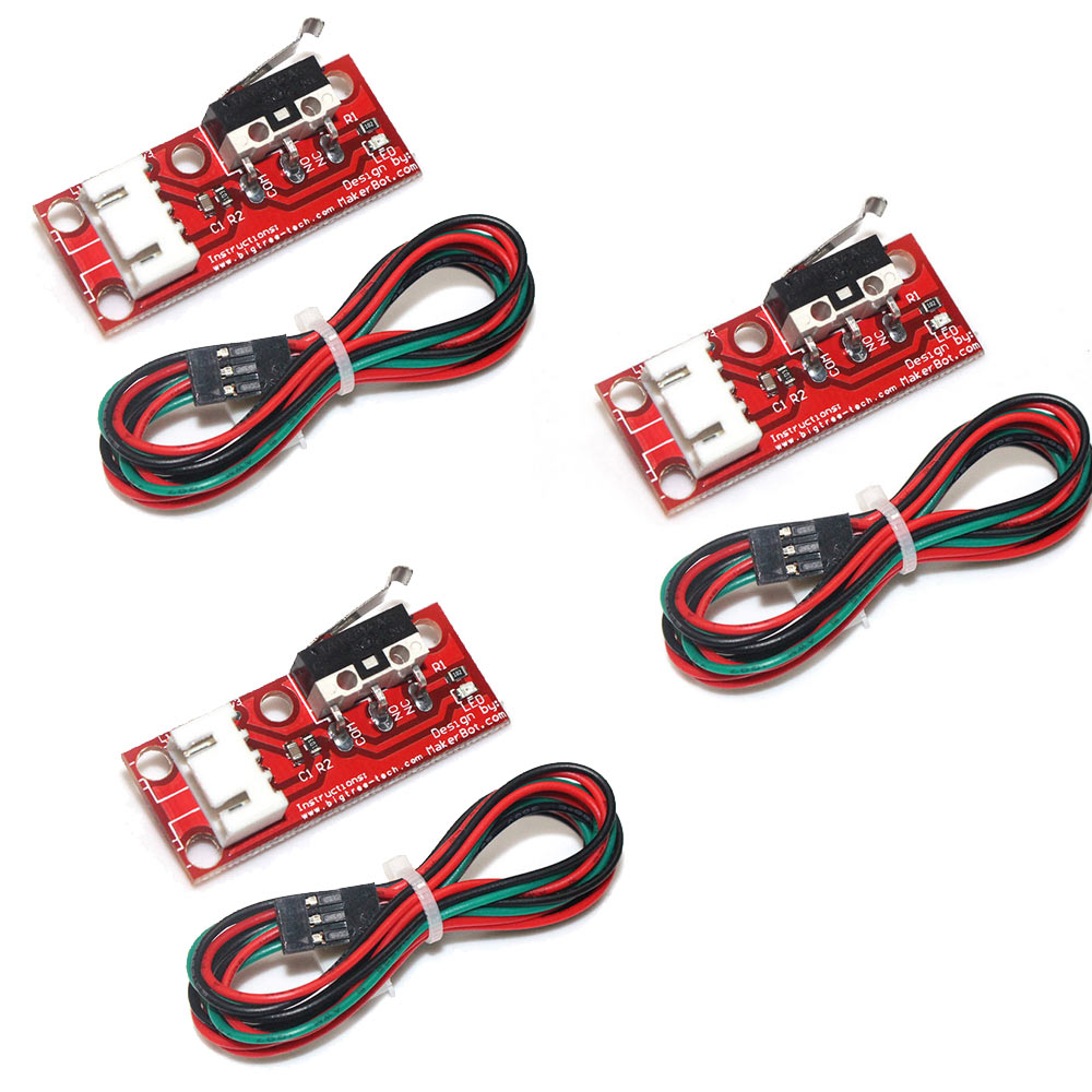 3x interrupteurs mécaniques de fin de course avec câble de 50 cm 3 broches pour imprimante 3D RepRap CNC