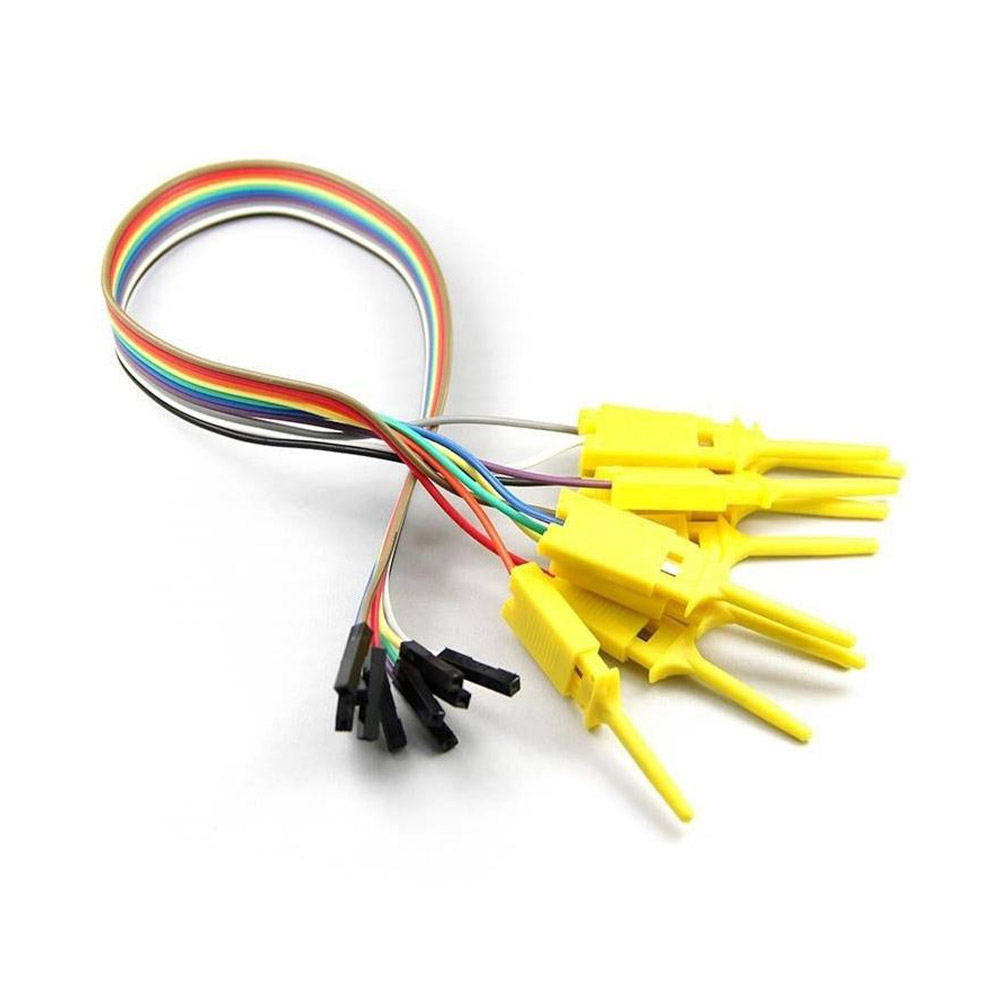 10x pinces de test avec câble de connexion