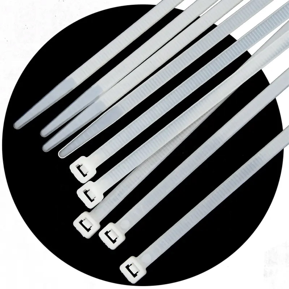 100 colliers de câble blancs 2,5*100 mm – Image 2