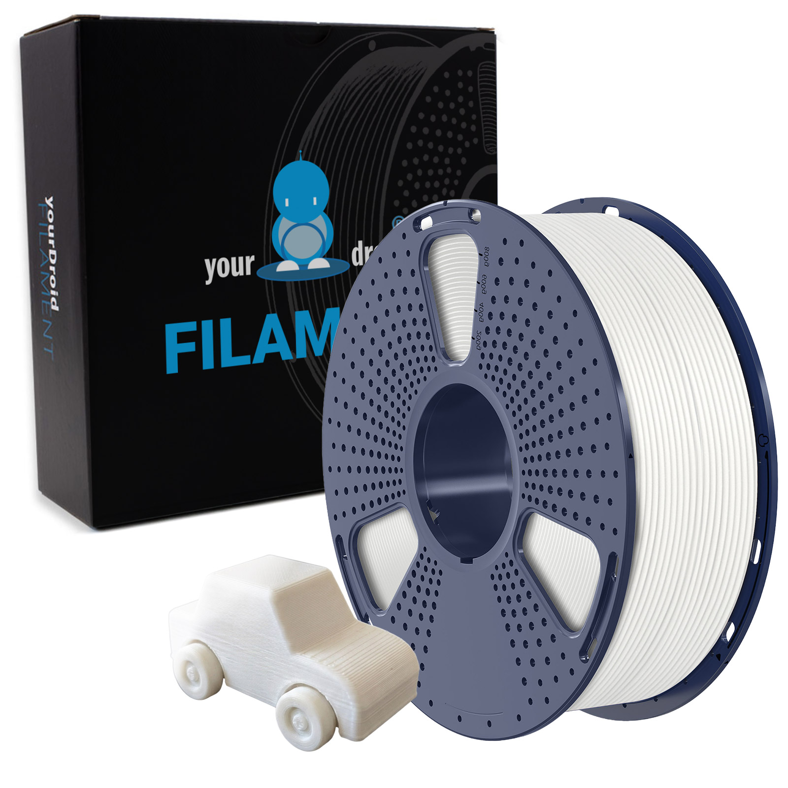 Filament PETG yourDroid Blanc 1,75 mm 1 kg