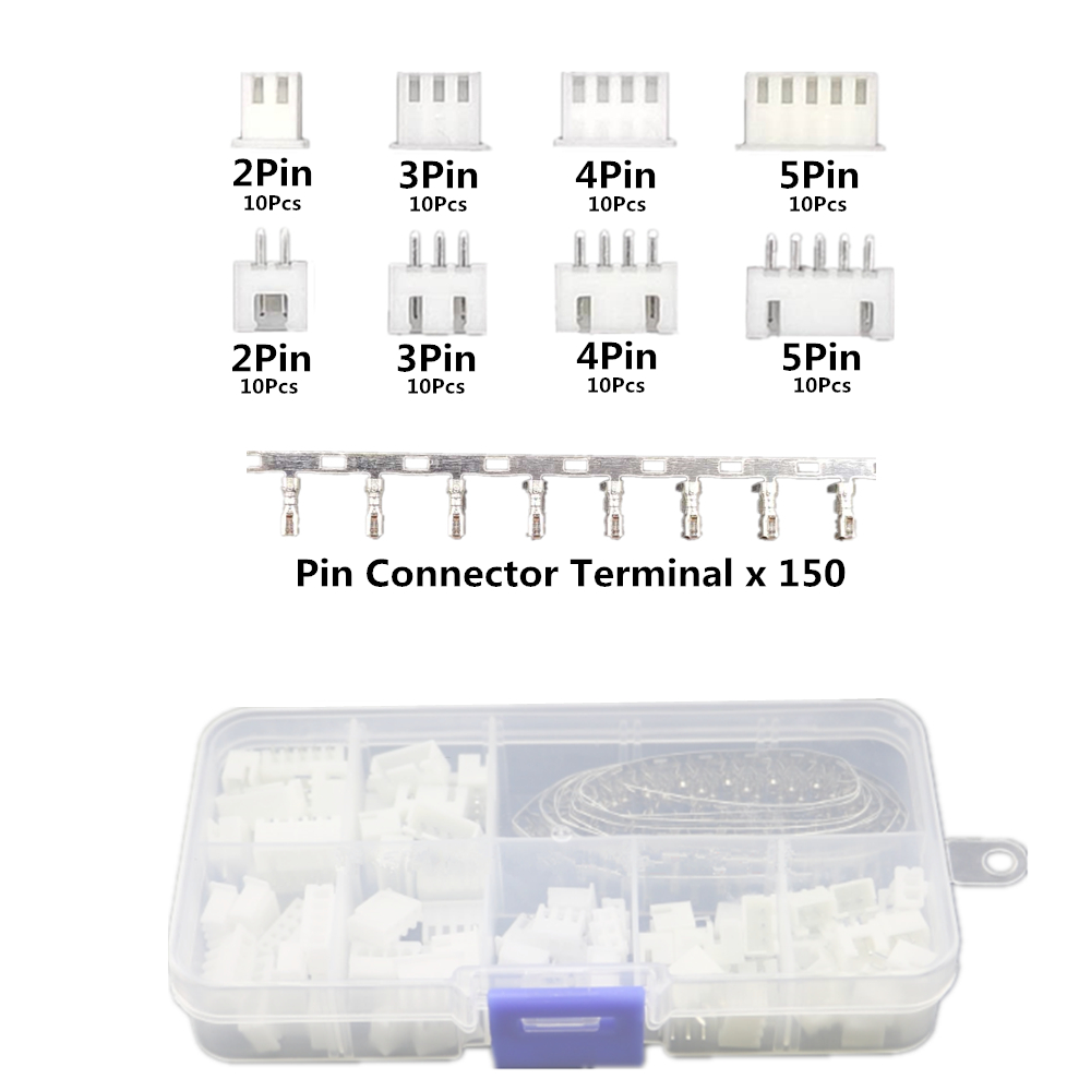 Kit de boîtiers à sertir JST-XH 2,54 mm – 230 pièces – Image 2