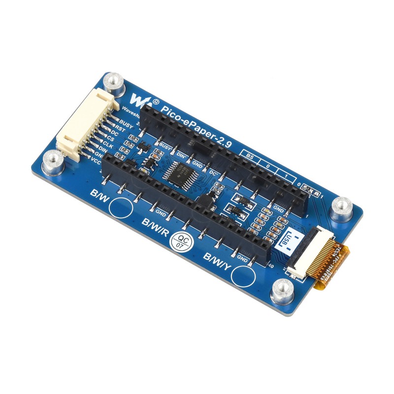 Waveshare Module d'affichage E-Paper 2,9" (B) pour Raspberry Pi Pico 3 couleurs – Image 3