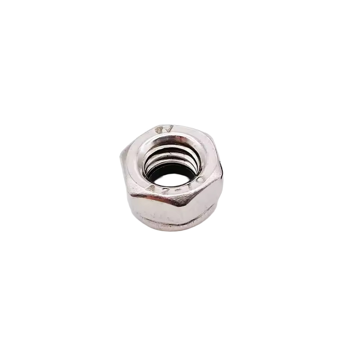 50x écrou hexagonal autofreiné acier inoxydable 304 DIN985 M3