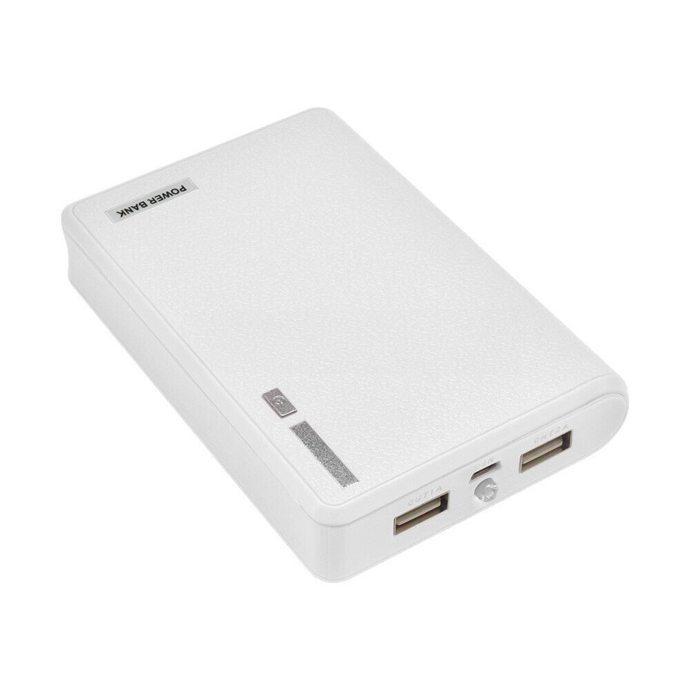 Boîtier de power bank 12 000 mAh blanc pour 4x batteries lithium 18650 – Image 2