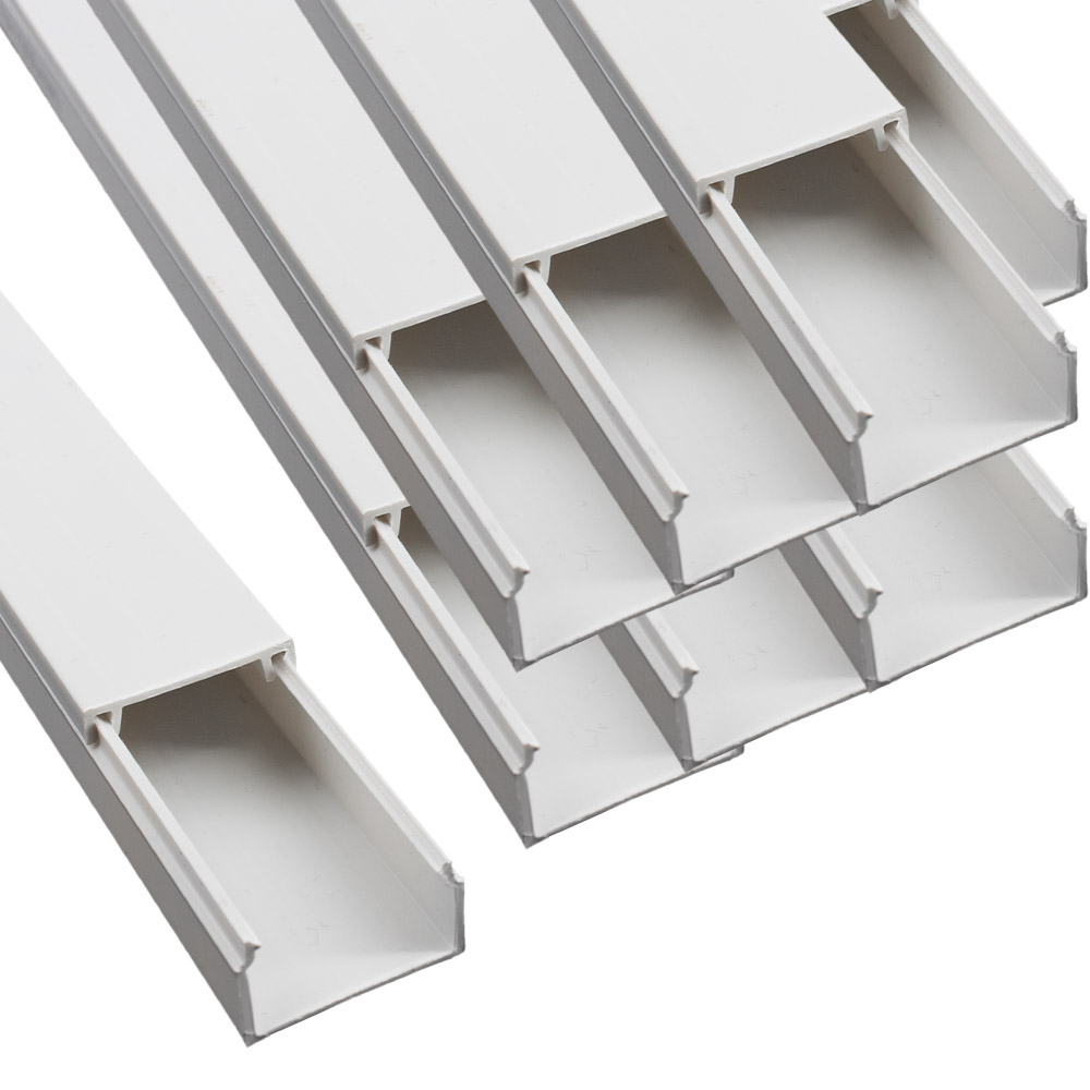 25x 1m yourDroid gaine de câbles - 25x16 mm blanc - autocollante