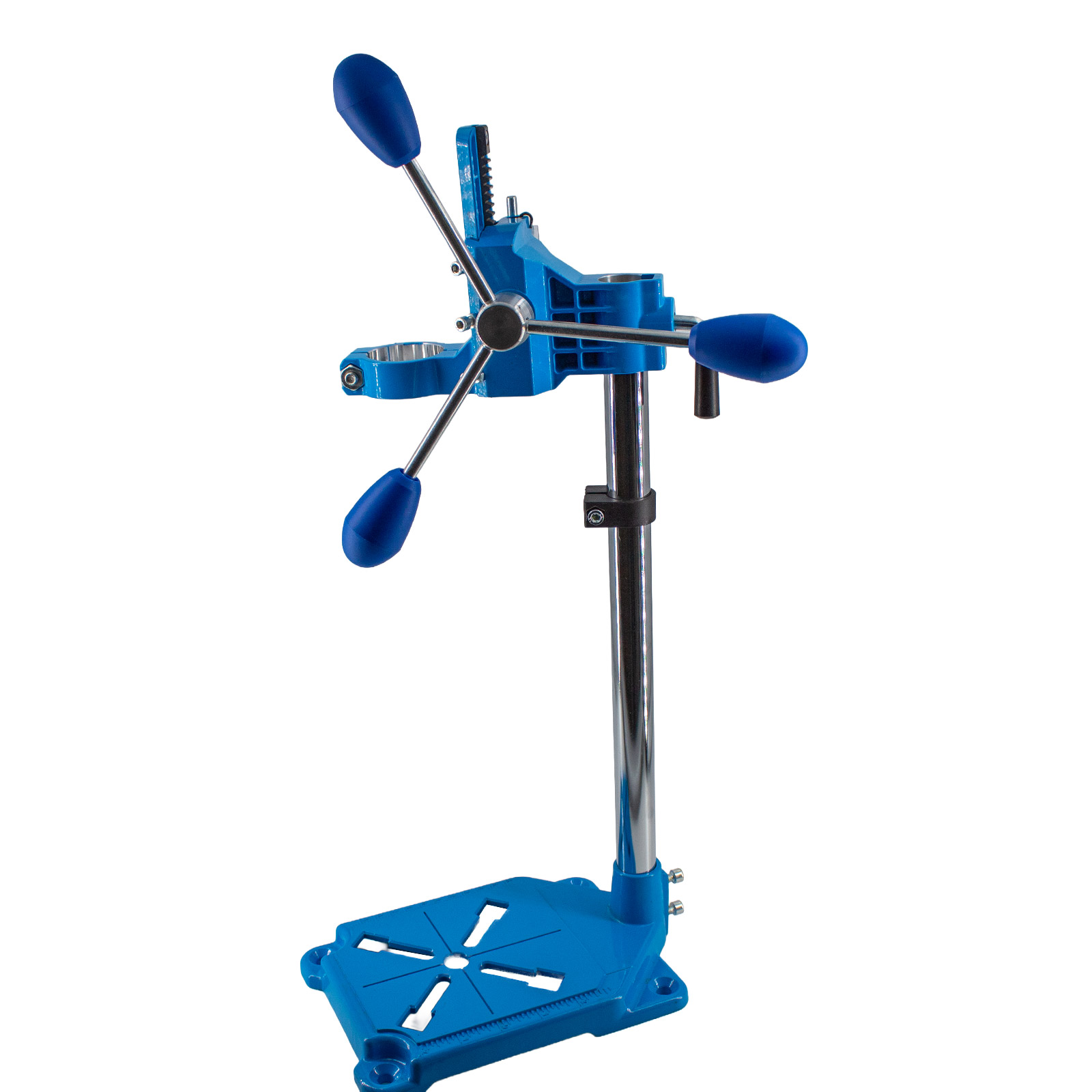 Support de perceuse avec base en aluminium – fixation pour perceuse portative jusqu’à 90° angle précis