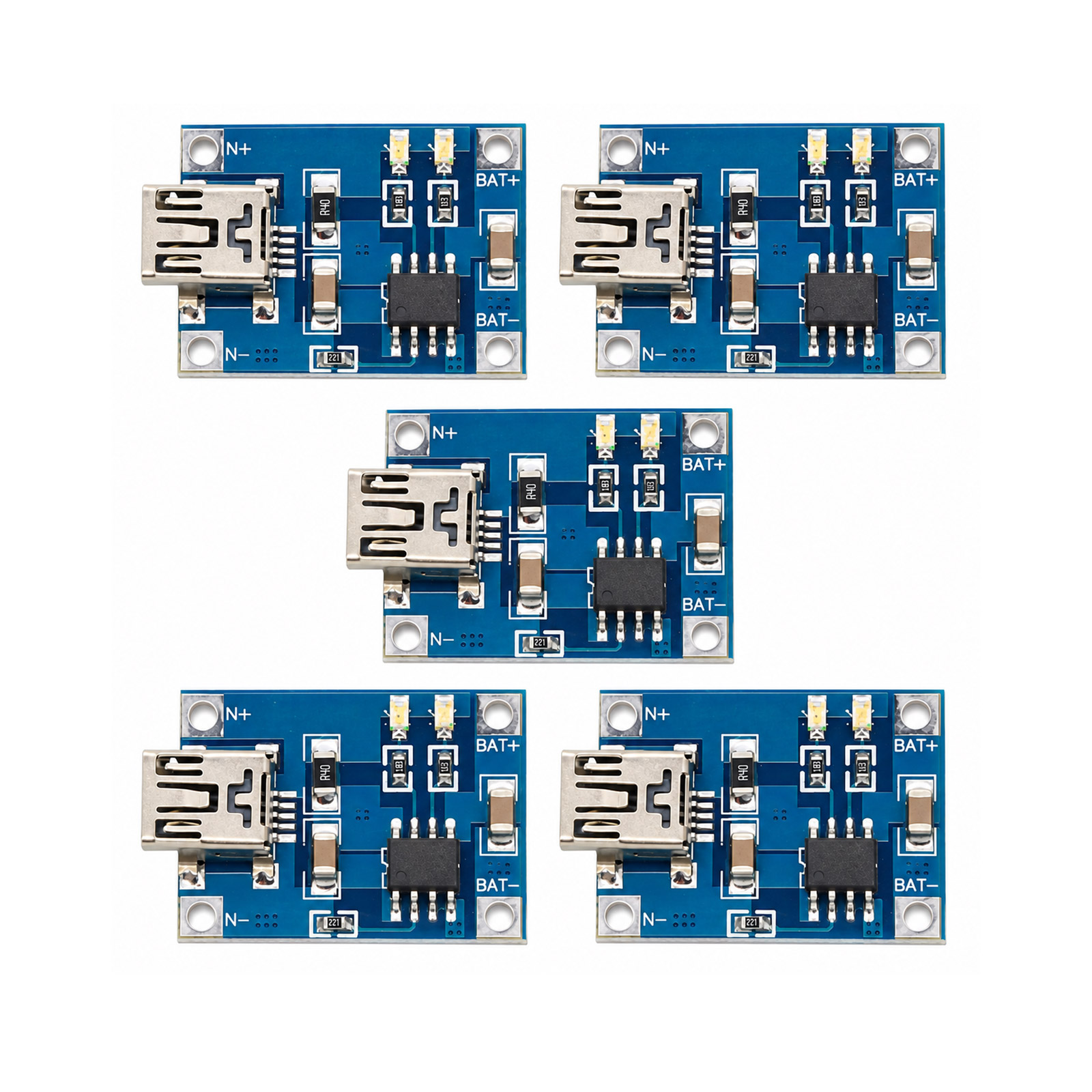 5x Module de charge lithium TP4056 1A pour Arduino Mini USB