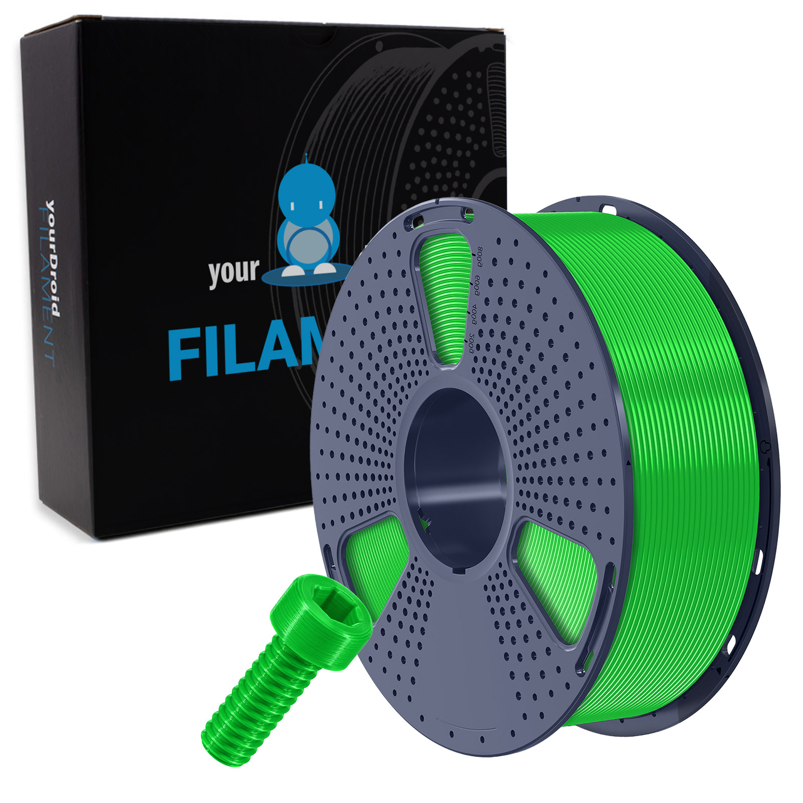 yourDroid Filament TPU 90A Vert 1,75 mm 1 kg