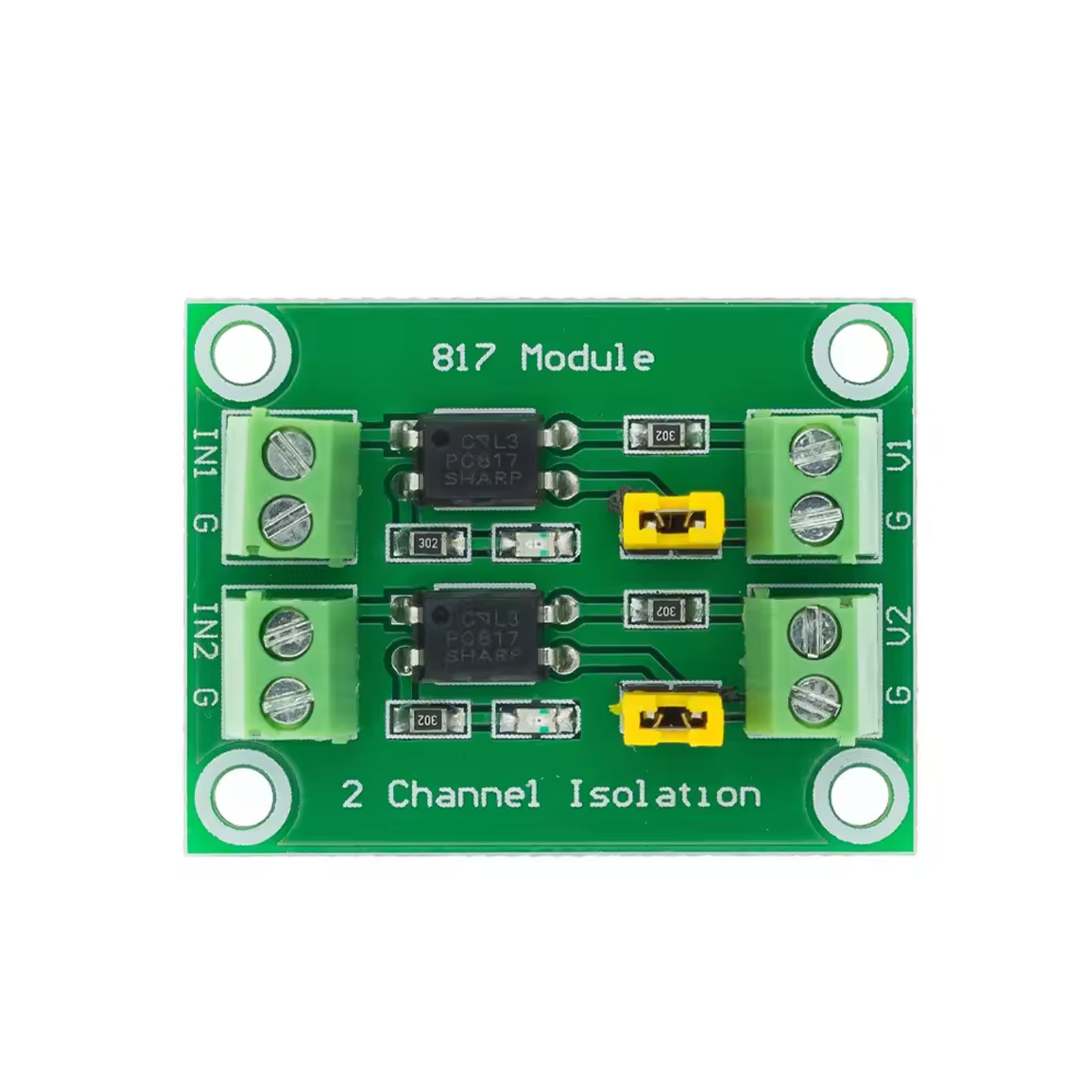 Module d'isolement optocoupleur PC817 2 canaux 3,6–30 V convertisseur de tension
