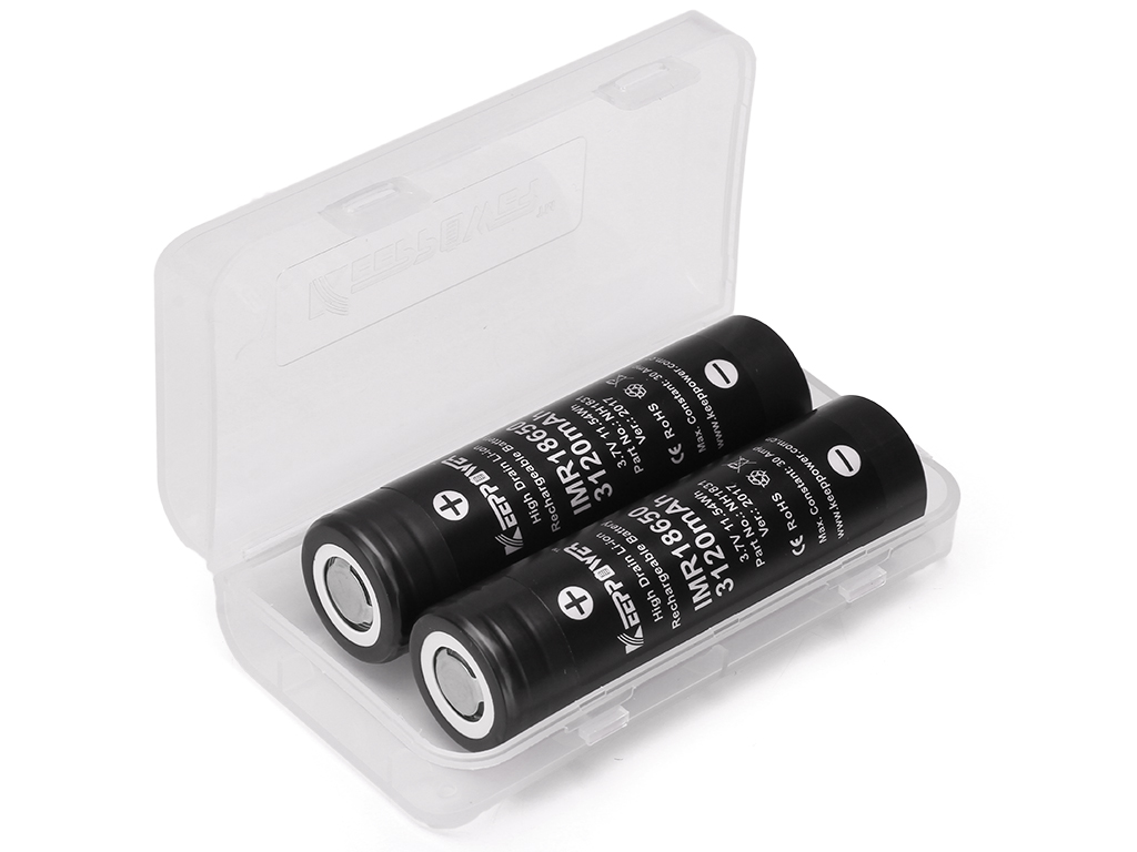 Lot de 2 batteries Keeppower IMR18650 - 3120mAh, 3,6V - 3,7V Li-ion (US18650VTC6) – Image 2