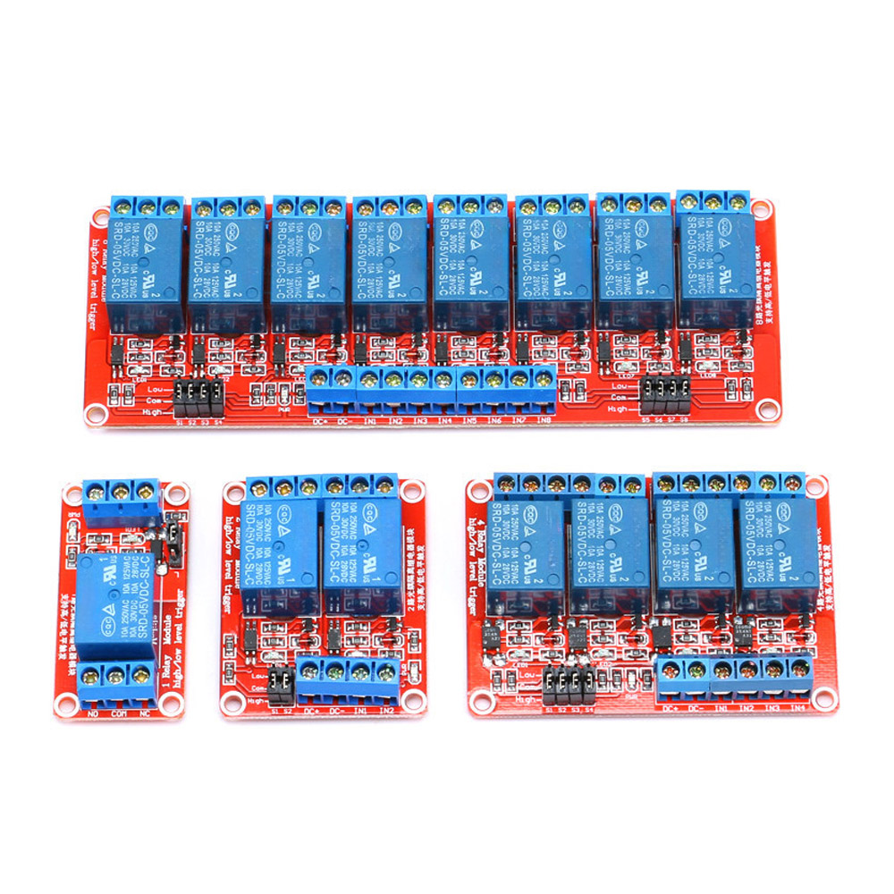 Module relais 4x 5V déclencheur High/Low réglable
