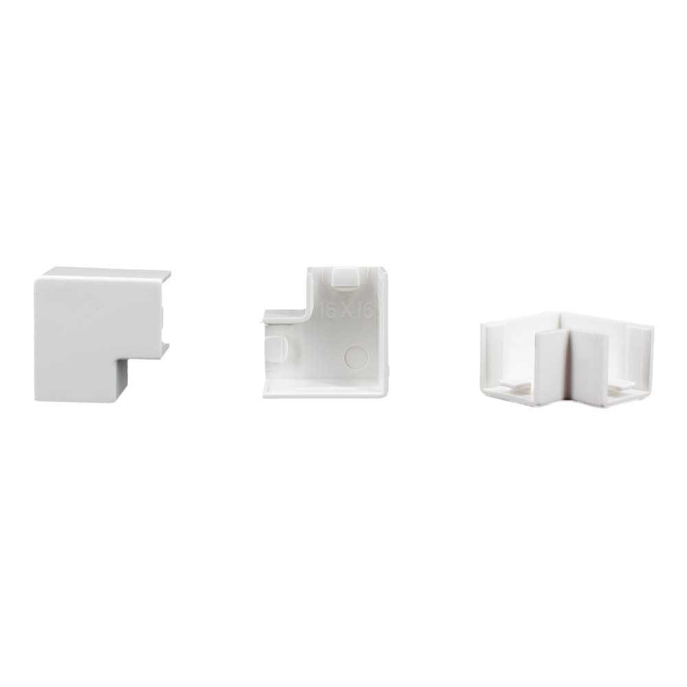 10x yourDroid canal de câbles pièce en L 16x16 blanc – Image 3