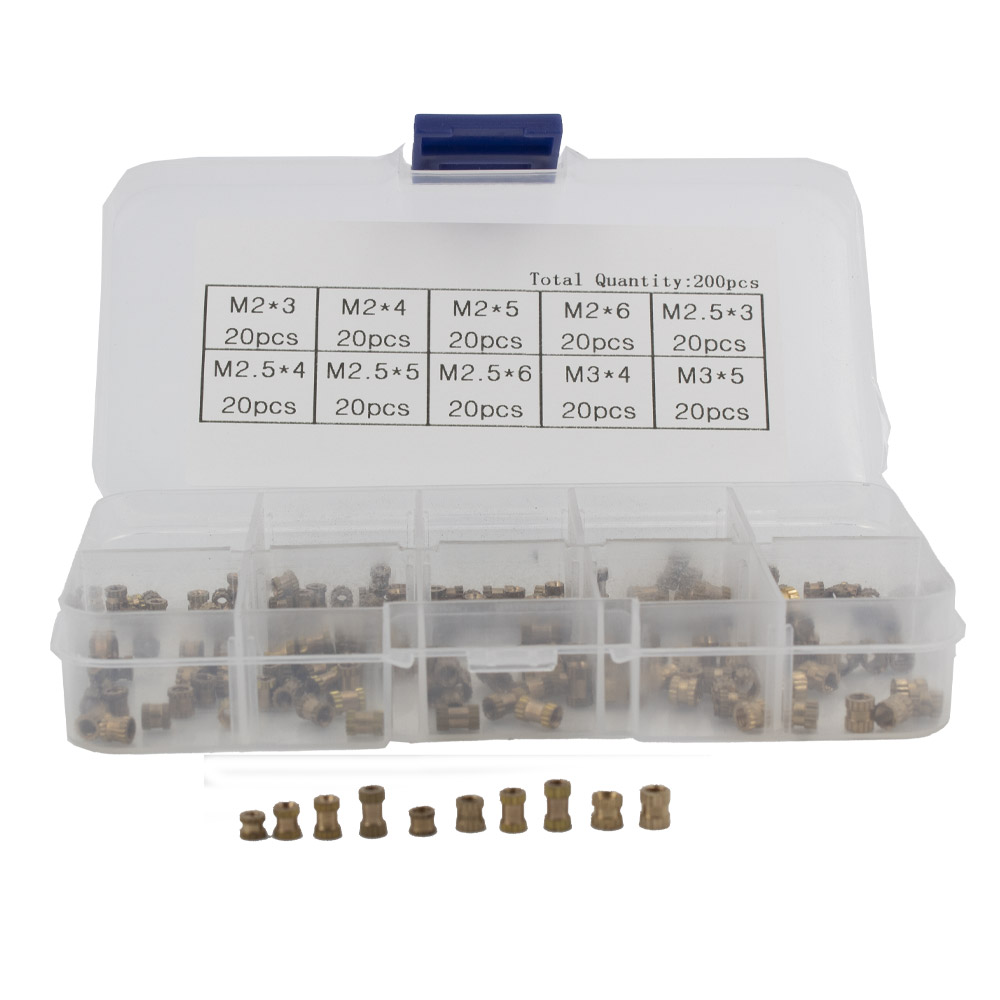 Kit d'écrous à sertir avec inserts filetés 200 pièces – Image 2