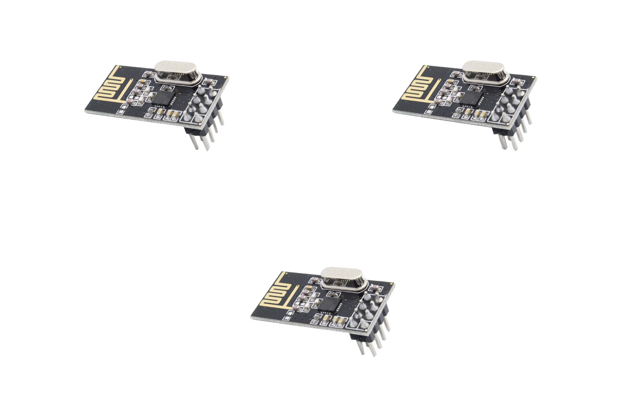 3x module radio NRF24L01+ sans fil/récepteur 2,4 GHz jusqu'à 100 m