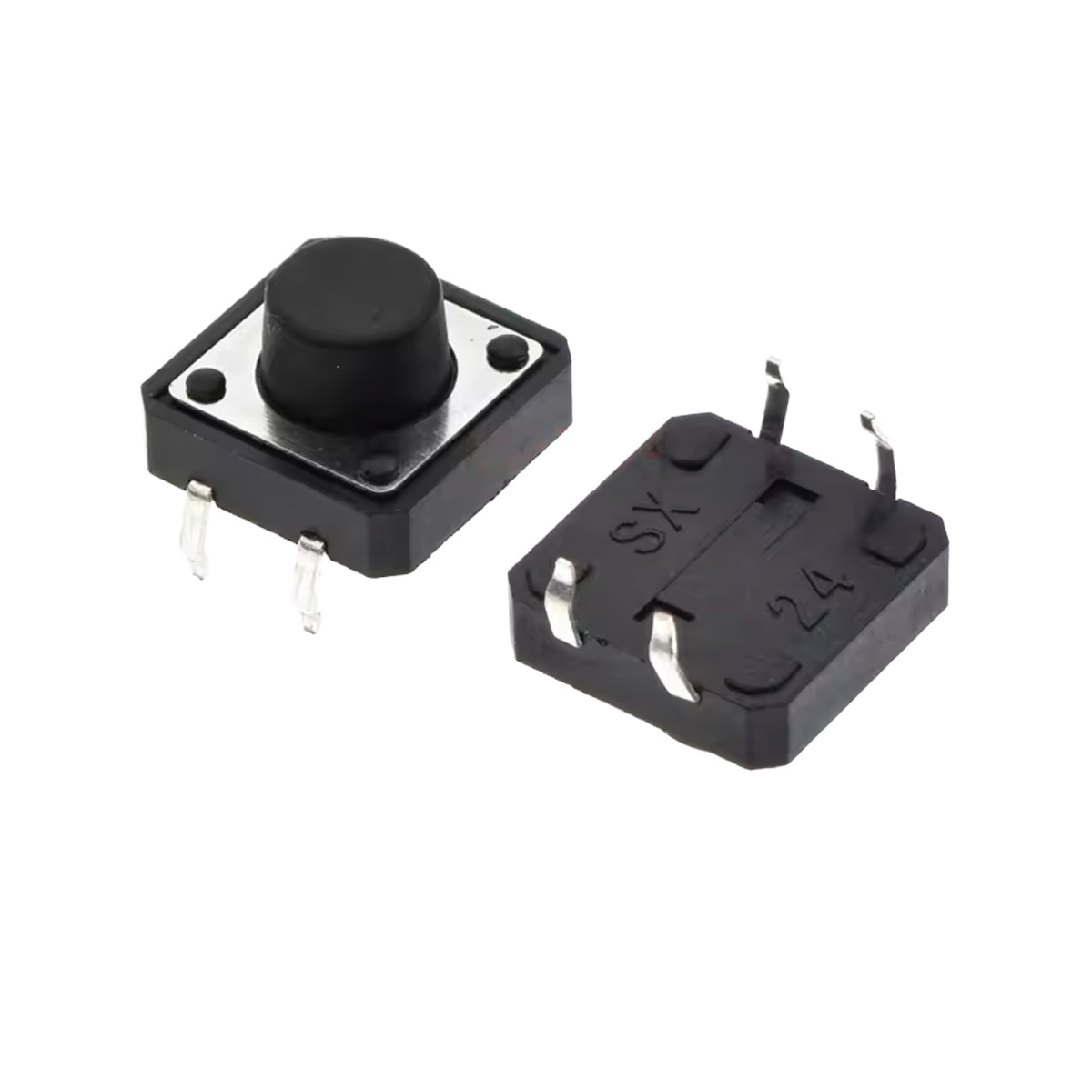 10x Boutons 12×12×7mm THT – Micro-boutons poussoirs pour prototypage et électronique DIY – Image 2