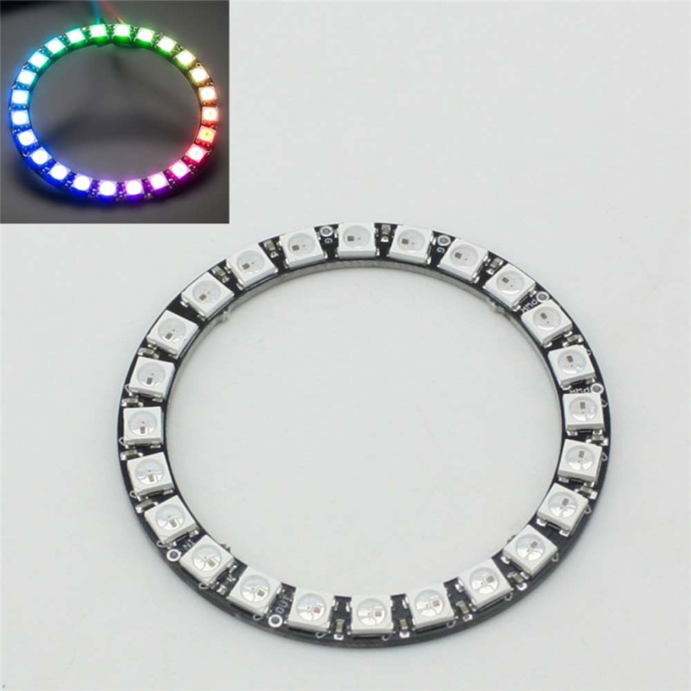 Anneau LED RGB 24 bits WS2812 5V similaire Neopixel – Image 4