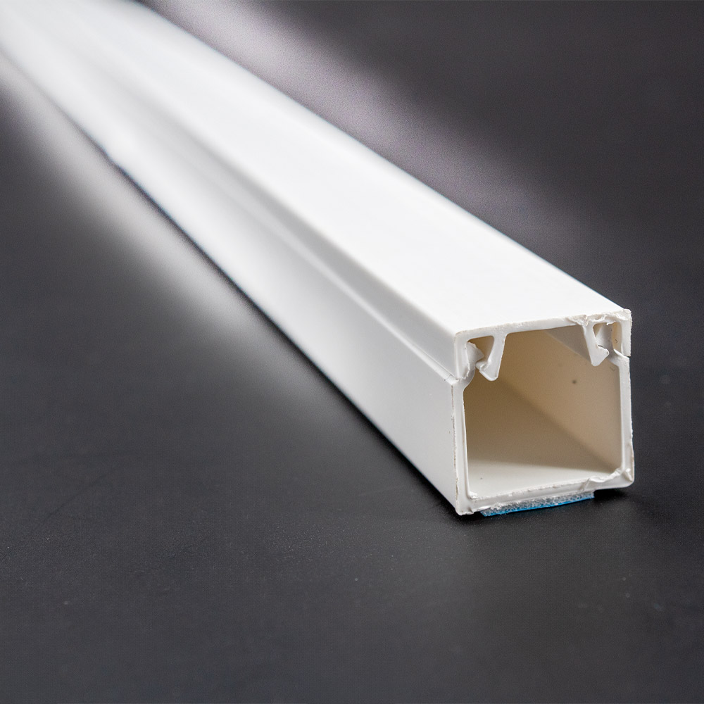 25x 1m yourDroid gaine de câbles - 25x16 mm blanc - autocollante – Image 3