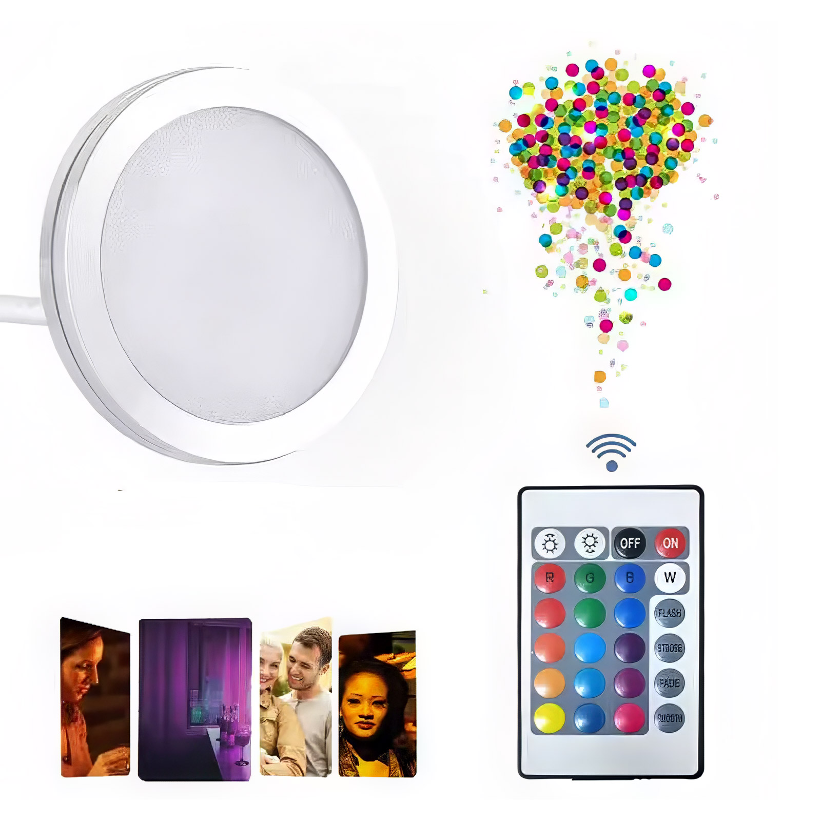 Lampe spot LED RGB compatible avec Bambulab LED Kit USB 5V 3W – Image 3
