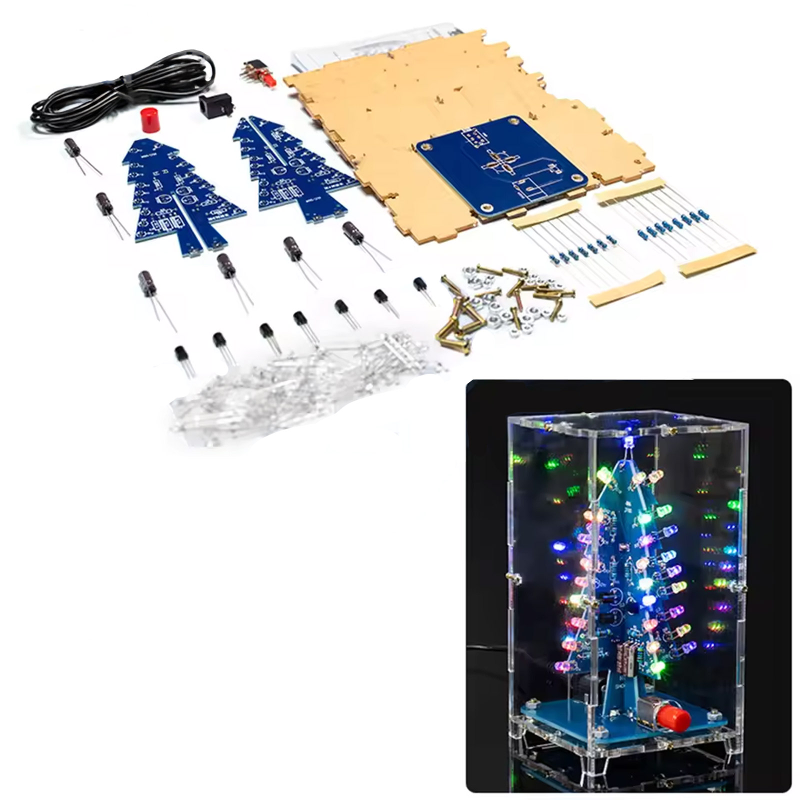 Kit sapin de Noël LED RGB avec boîtier – Image 3