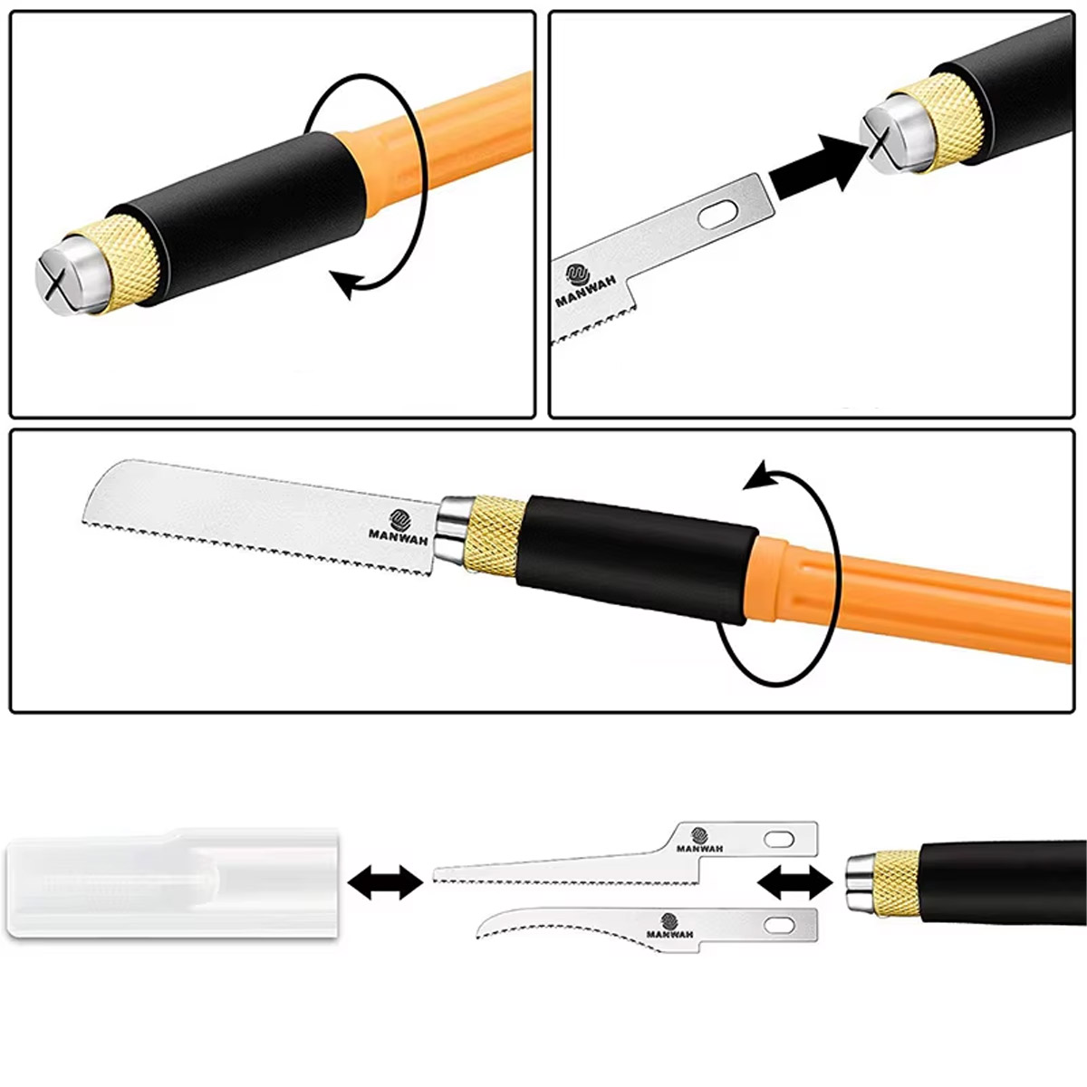 Scie manuelle miniature avec 3 lames pour modélisme et projets DIY – Image 5