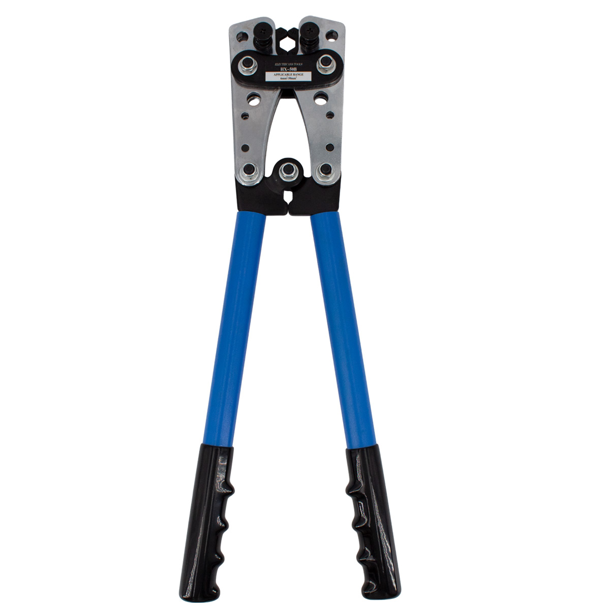 Pince à sertir HX-50B – Outil polyvalent pour cosses, colliers de tube et câbles de batterie (6-50 mm², AWG 10-0)