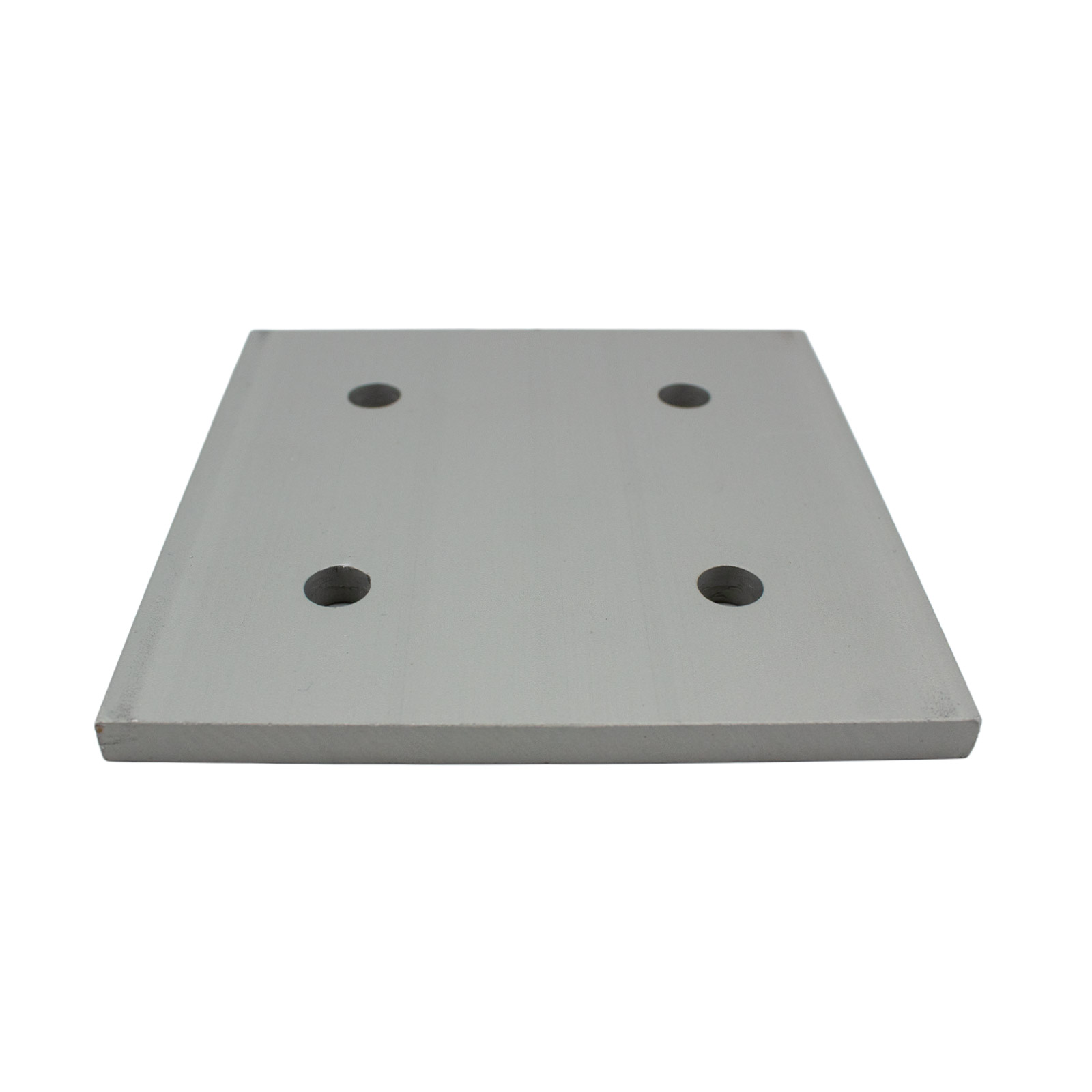 Plaque de montage 2550 argent 48x48 mm pour profilés en aluminium avec entraxe de 25 mm – Image 4